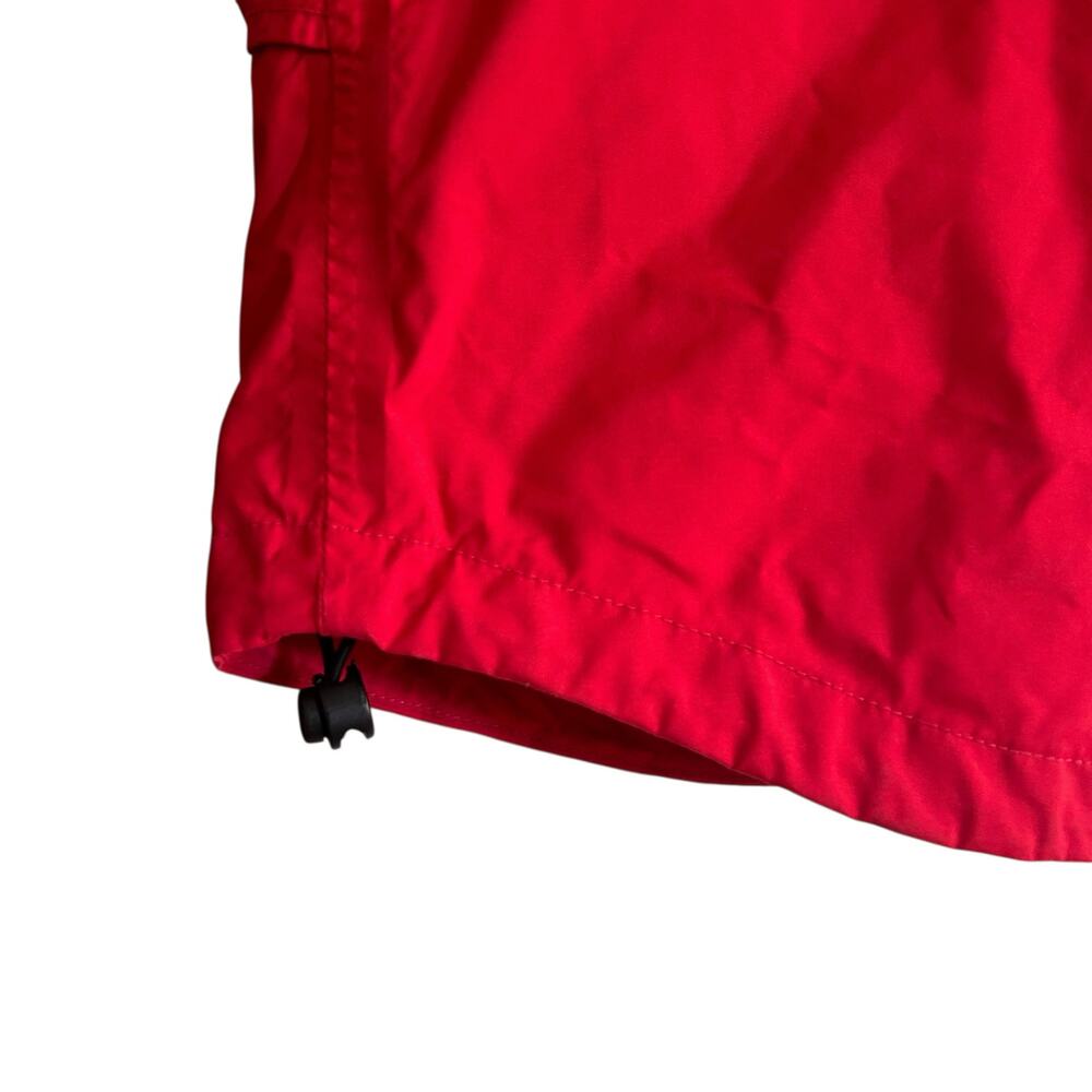 Columbia Omni-Tech Hooded Jacket Red Black Nylon Shell Women’s Large Hiking - Picture 14 of 16